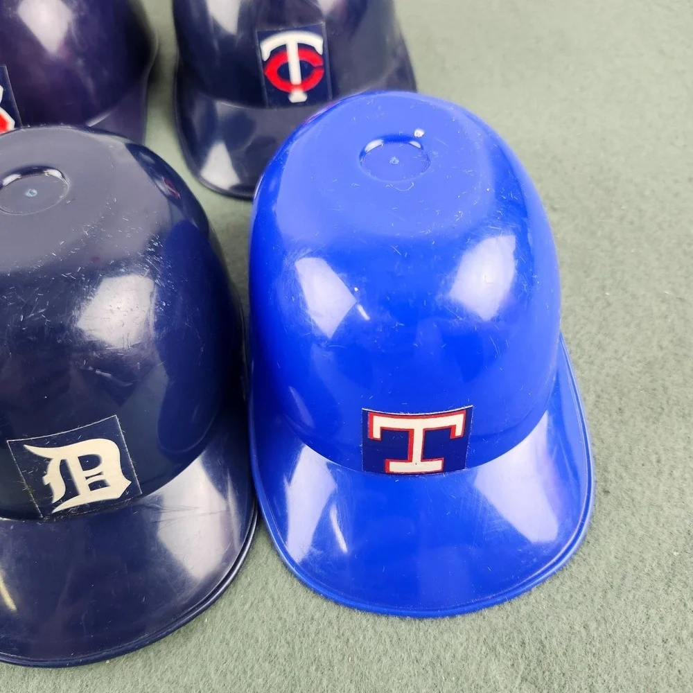 Lot of 8 Vintage Mini  MLB Baseball Helmets ice cream bowls